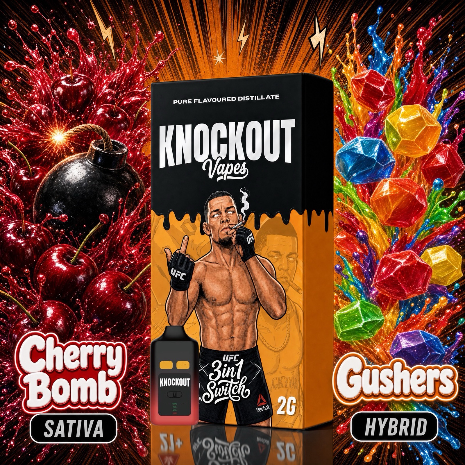 KNOCKOUT 3 in 1 Switch 2 Gram Vape gallery