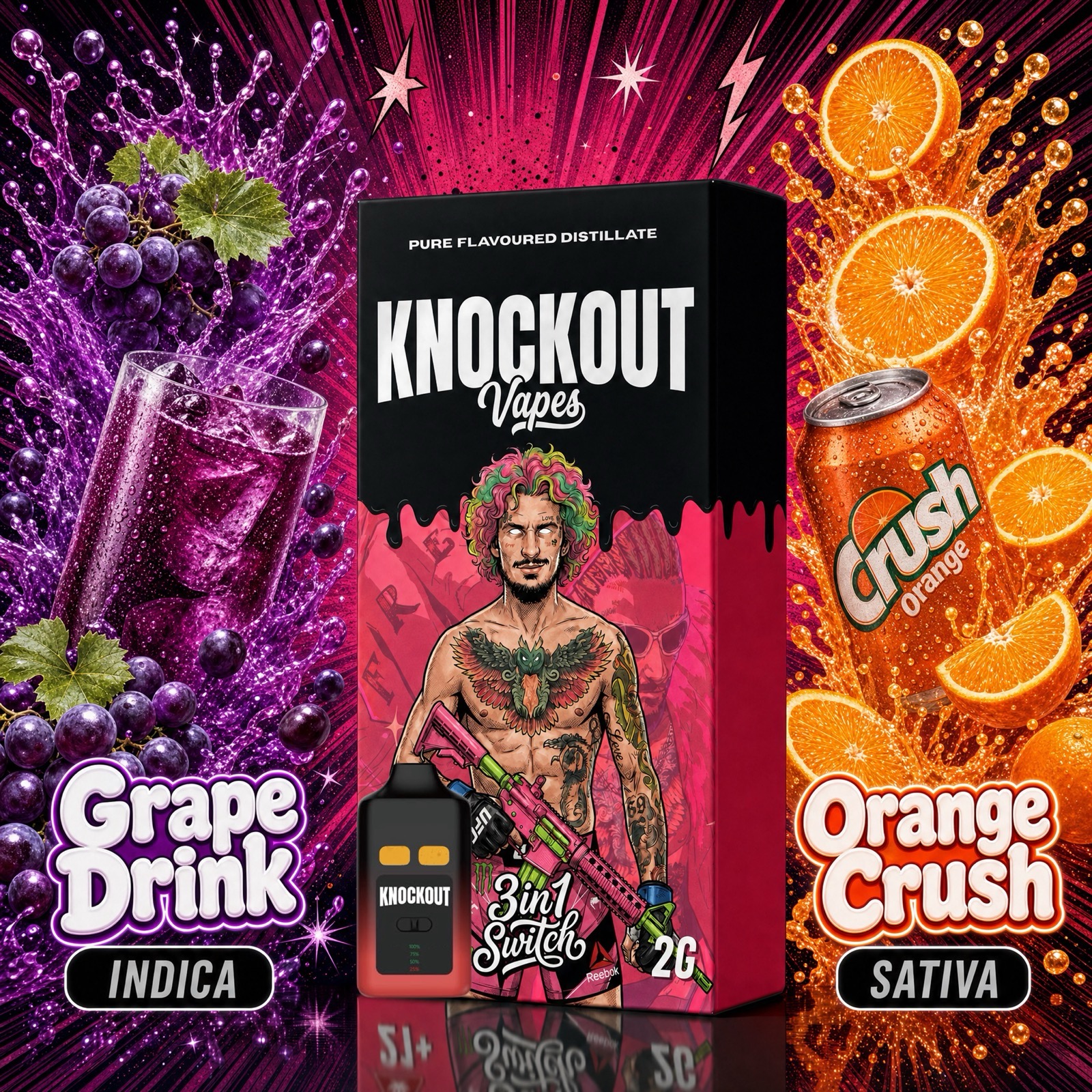 KNOCKOUT 3 in 1 Switch 2 Gram Vape gallery