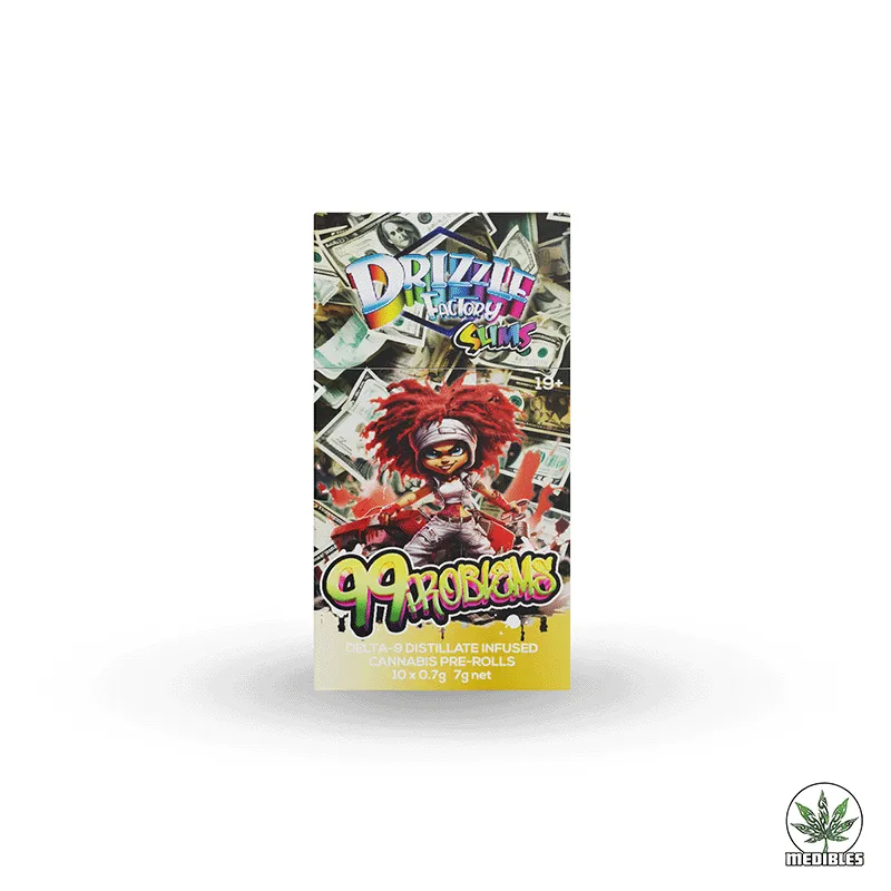 Drizzle Factory Slims Delta-9 Distillate Infused Pre-Rolls gallery
