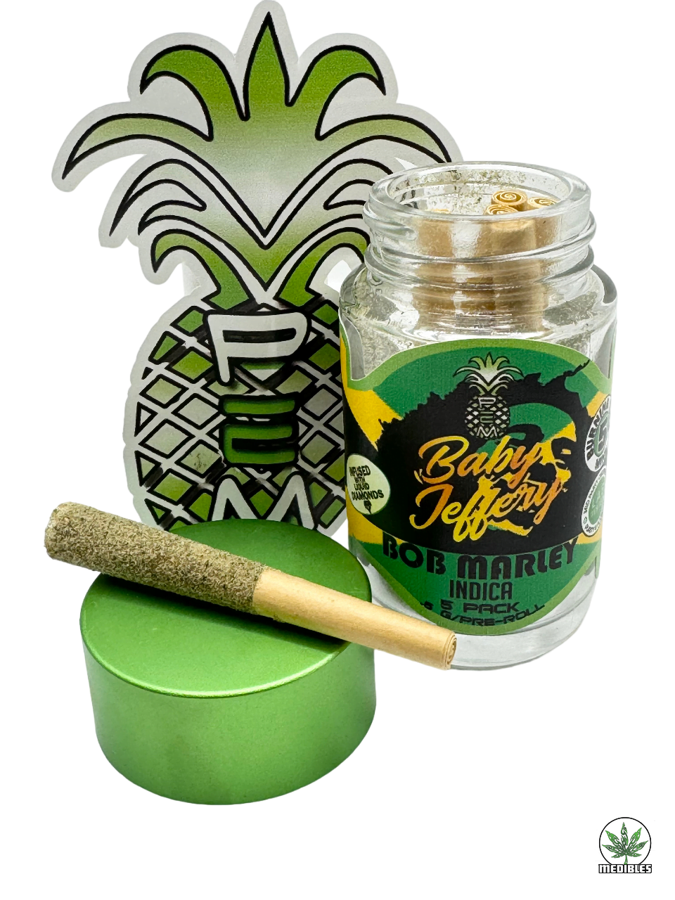 Pineapple Express Meds (PEM) Baby Jeffery Pre-Roll 5 Pack gallery