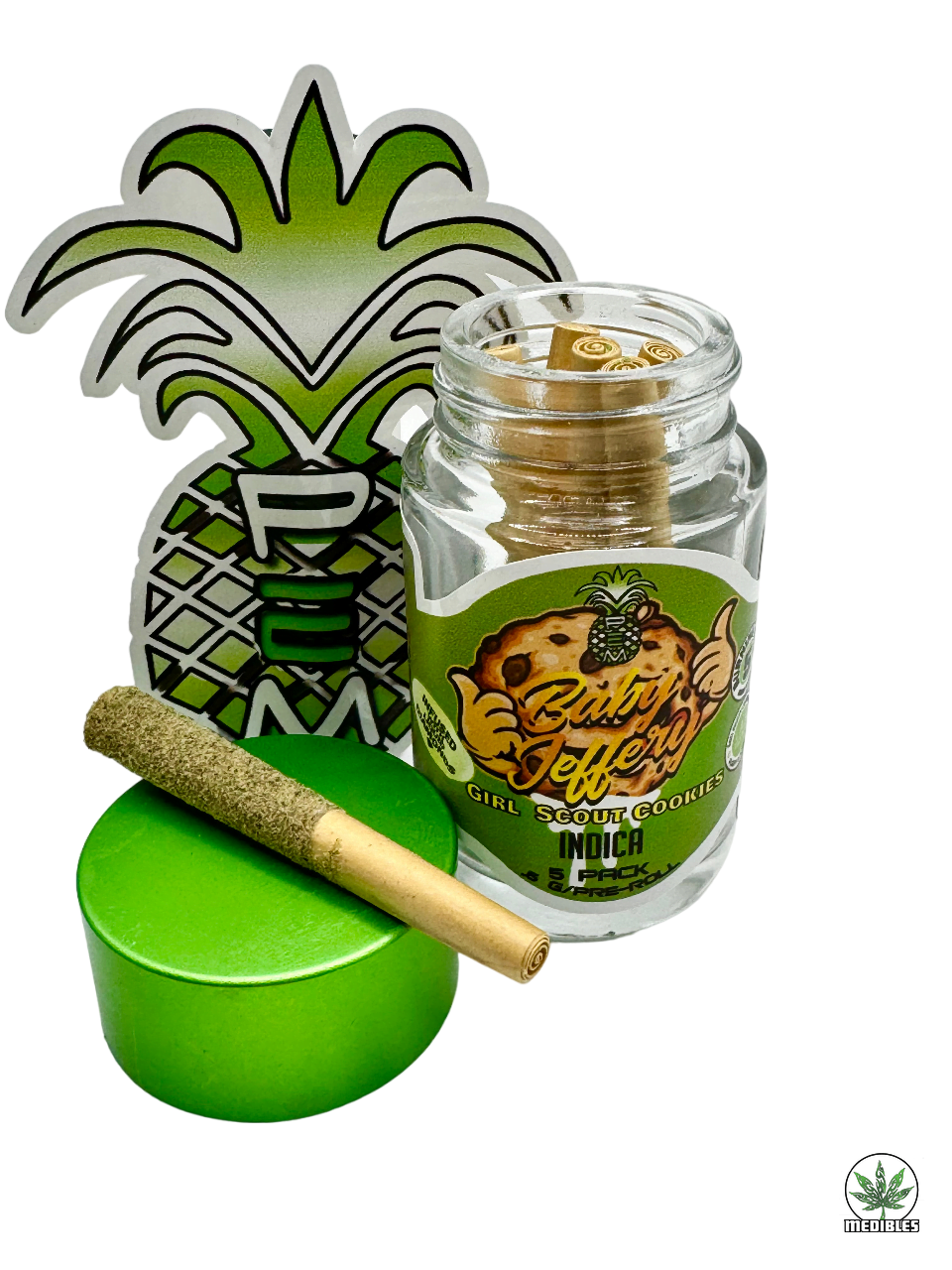 Pineapple Express Meds (PEM) Baby Jeffery Pre-Roll 5 Pack gallery