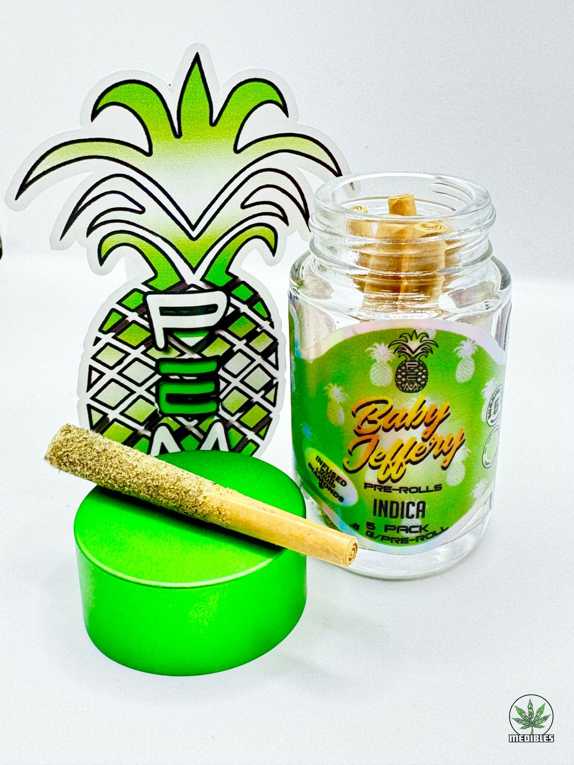 Pineapple Express Meds (PEM) Baby Jeffery Pre-Roll 5 Pack gallery