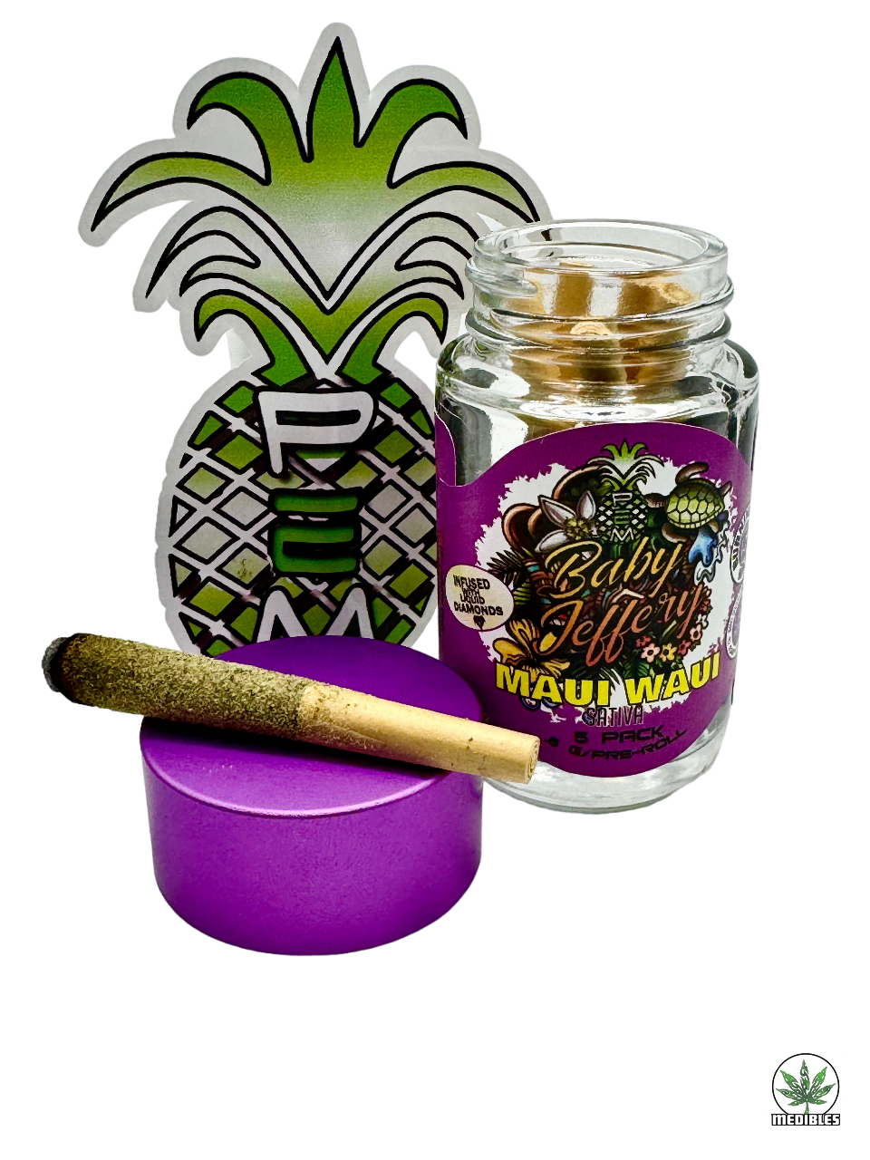 Pineapple Express Meds (PEM) Baby Jeffery Pre-Roll 5 Pack gallery
