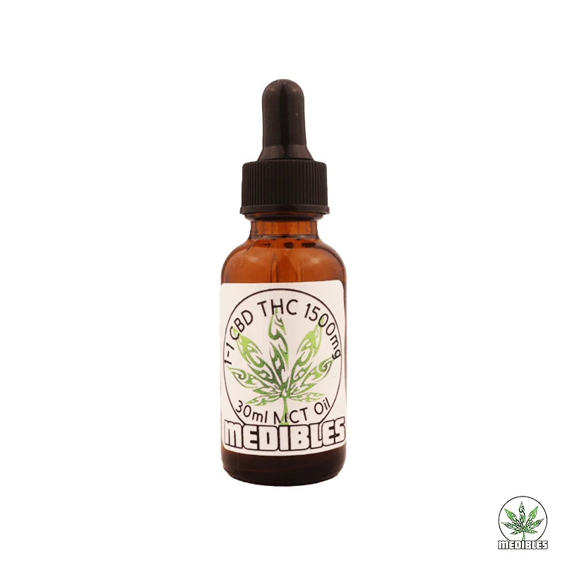 CBD and THC 1:1 Tincture 1500MG gallery