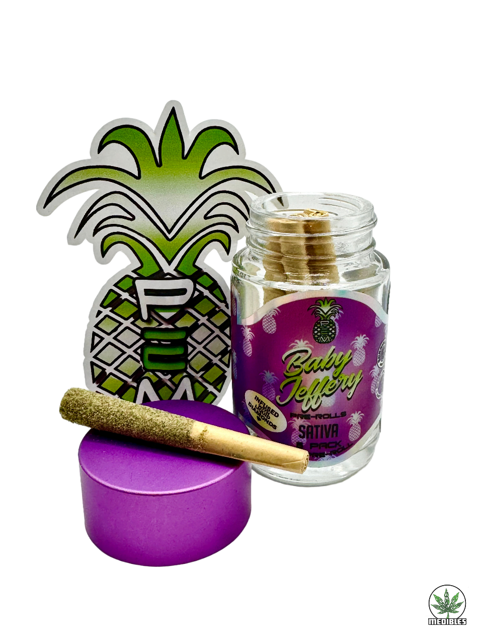 Pineapple Express Meds (PEM) Baby Jeffery Pre-Roll 5 Pack gallery