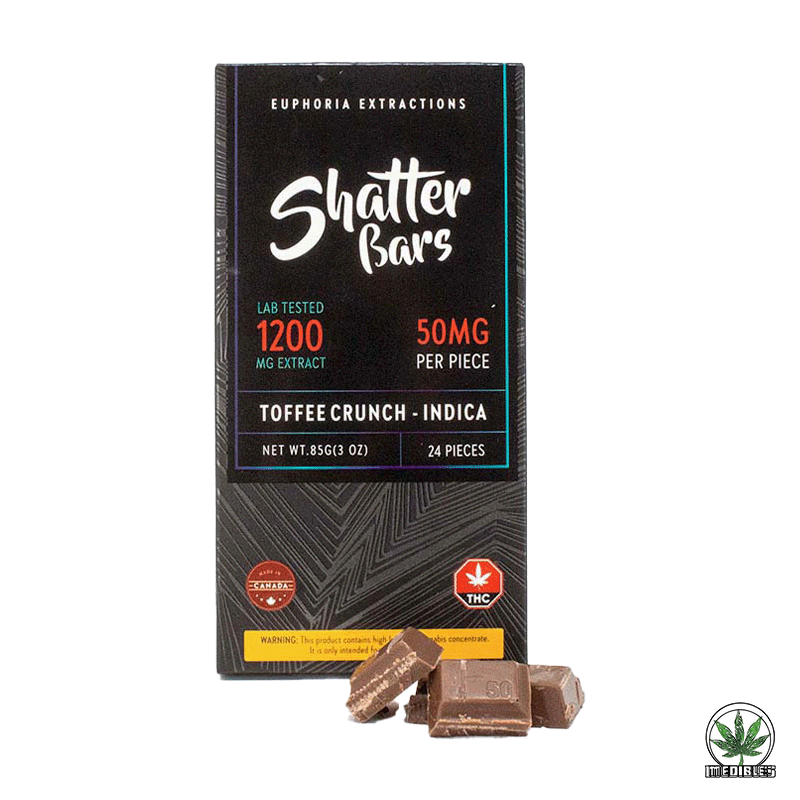 Euphoria Extractions Shatter Bars Indica gallery