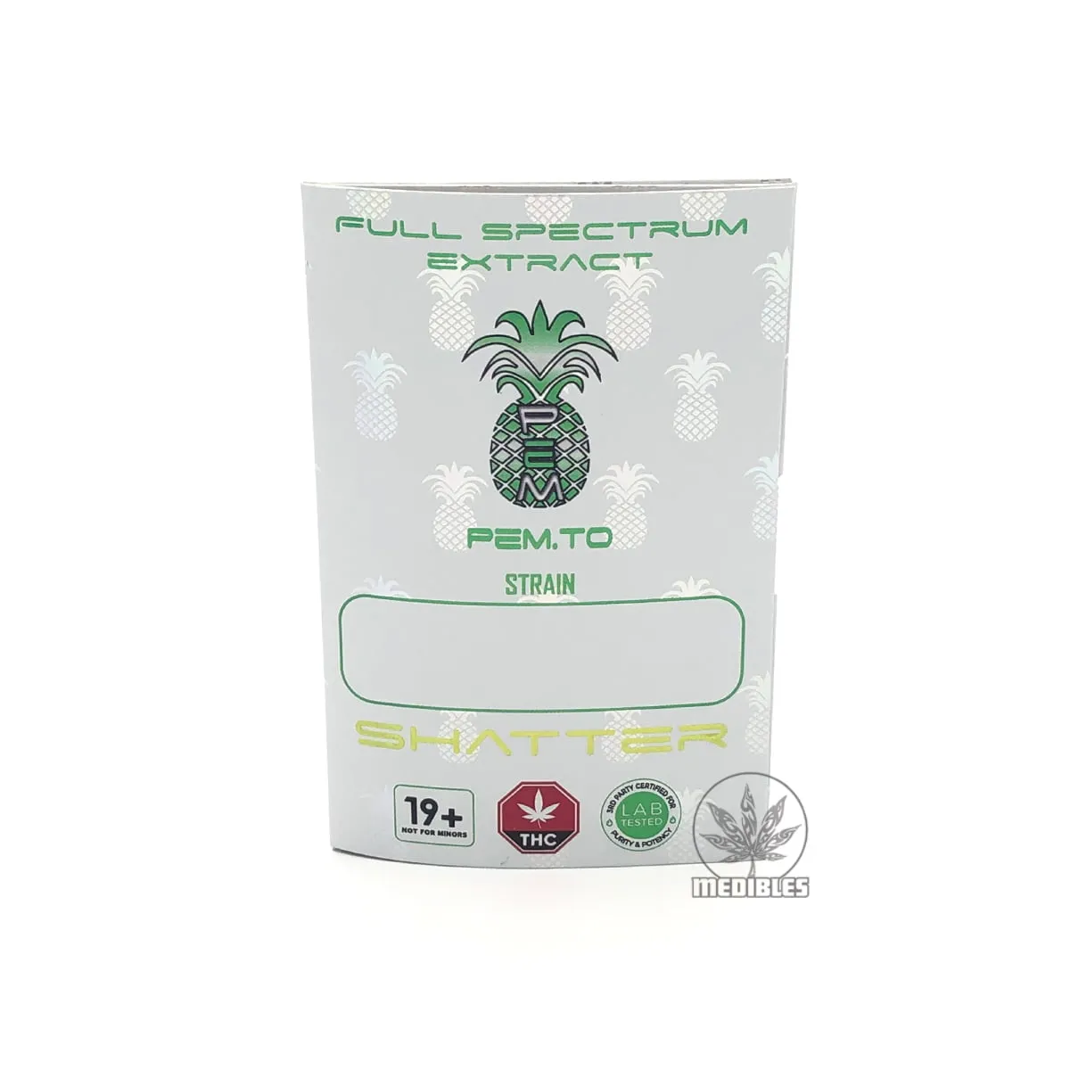 Pineapple Express Meds (PEM) Full Spectrum Shatter gallery