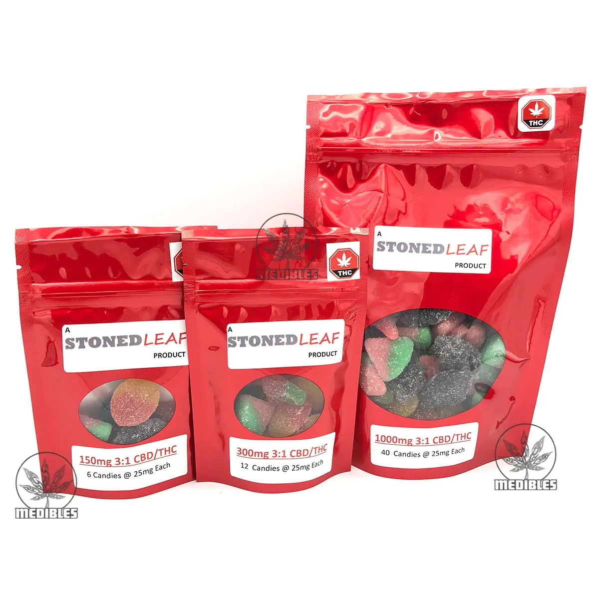 Stoned Leaf Gummies 3:1 CBD/THC gallery