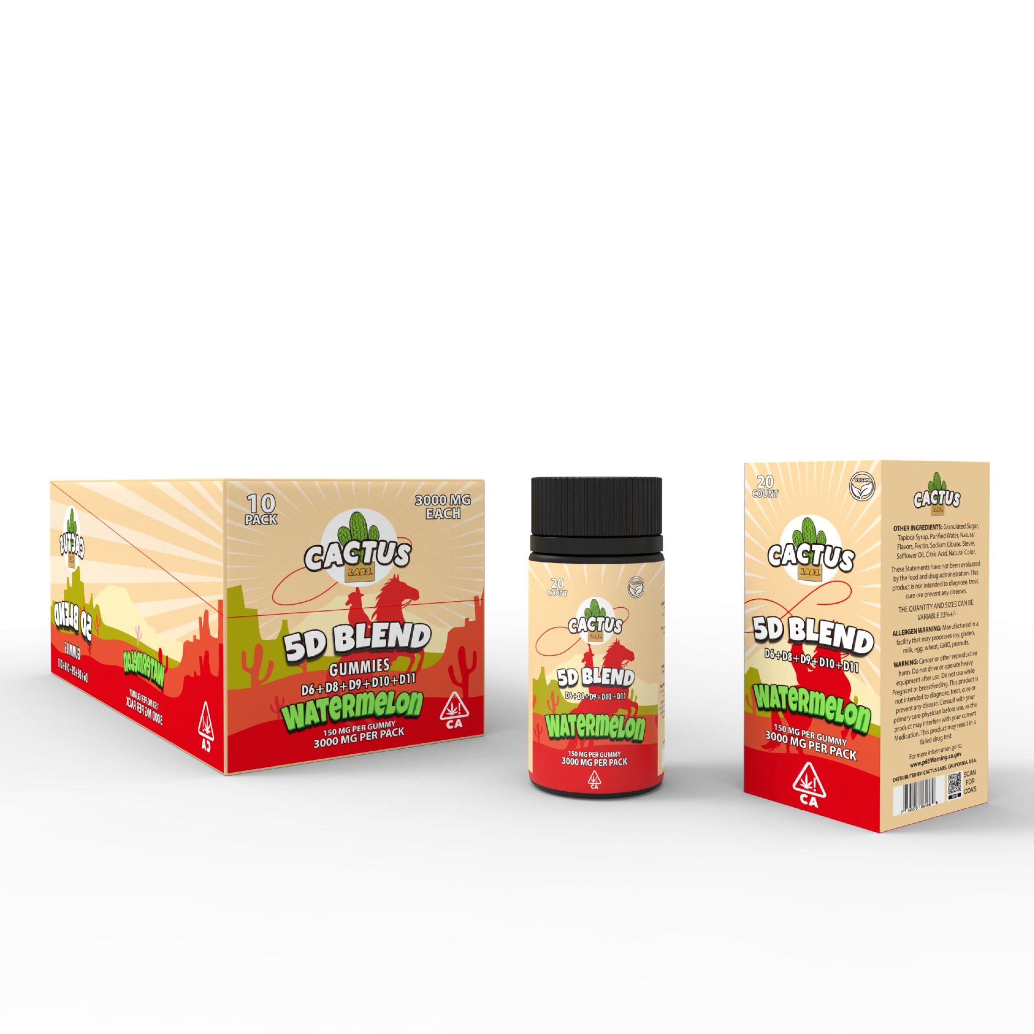 Cactus Labs 5D Blend THC Gummies gallery