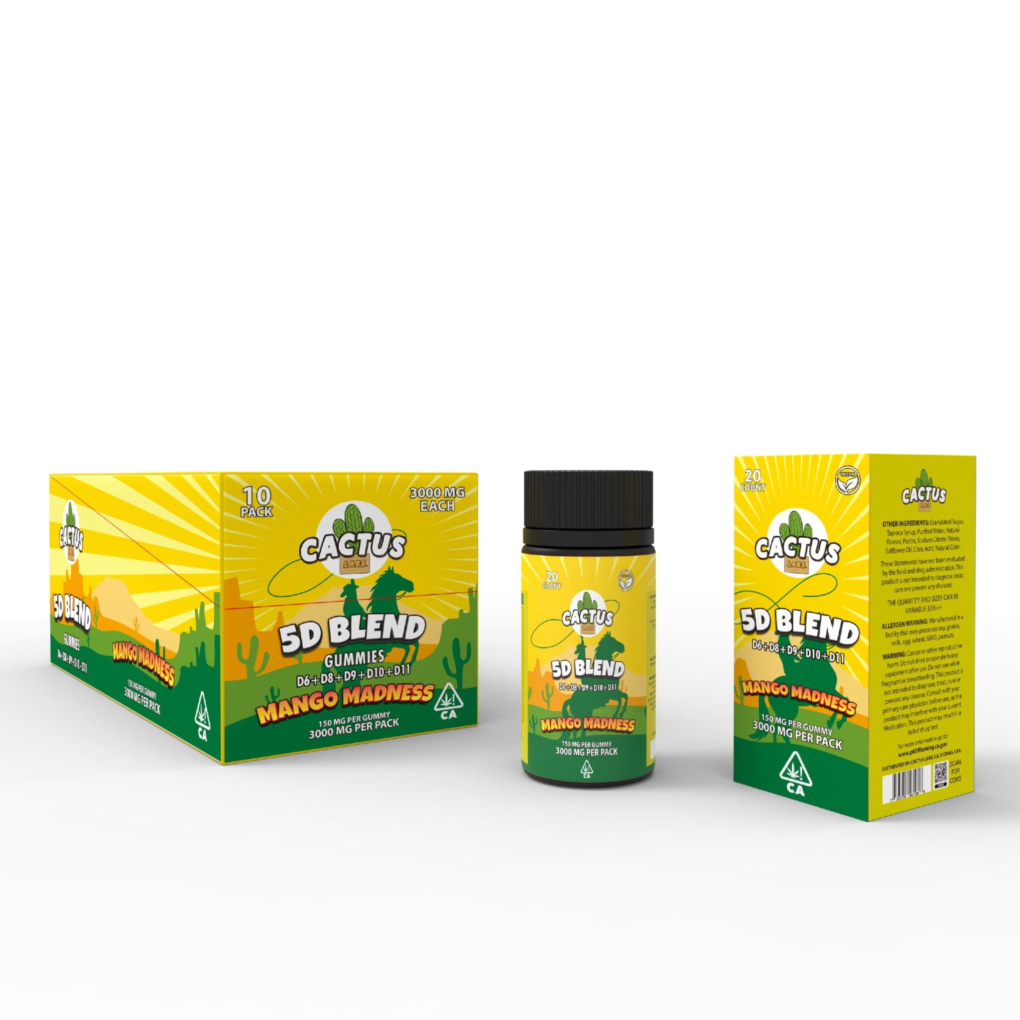 Cactus Labs 5D Blend THC Gummies gallery