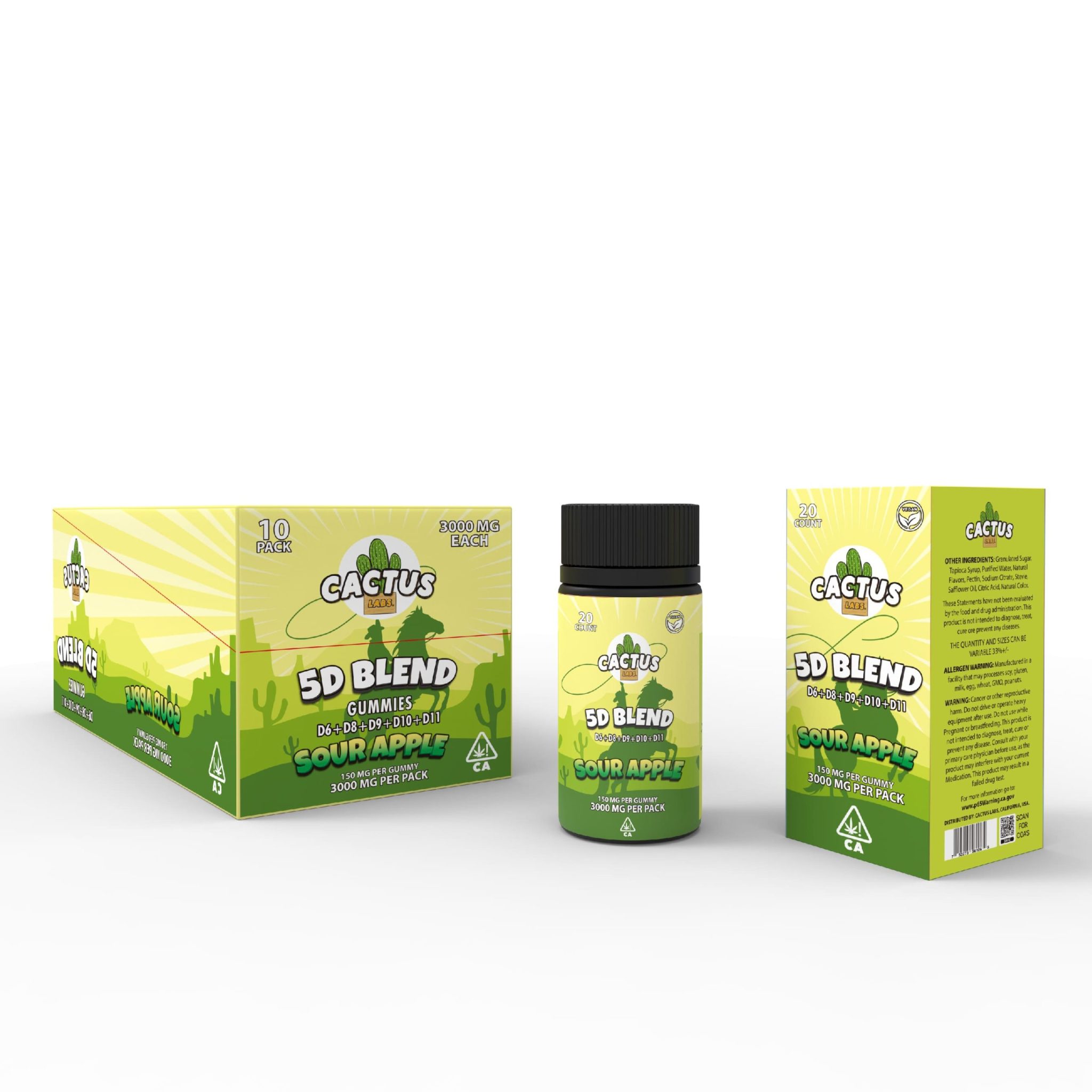 Cactus Labs 5D Blend THC Gummies gallery