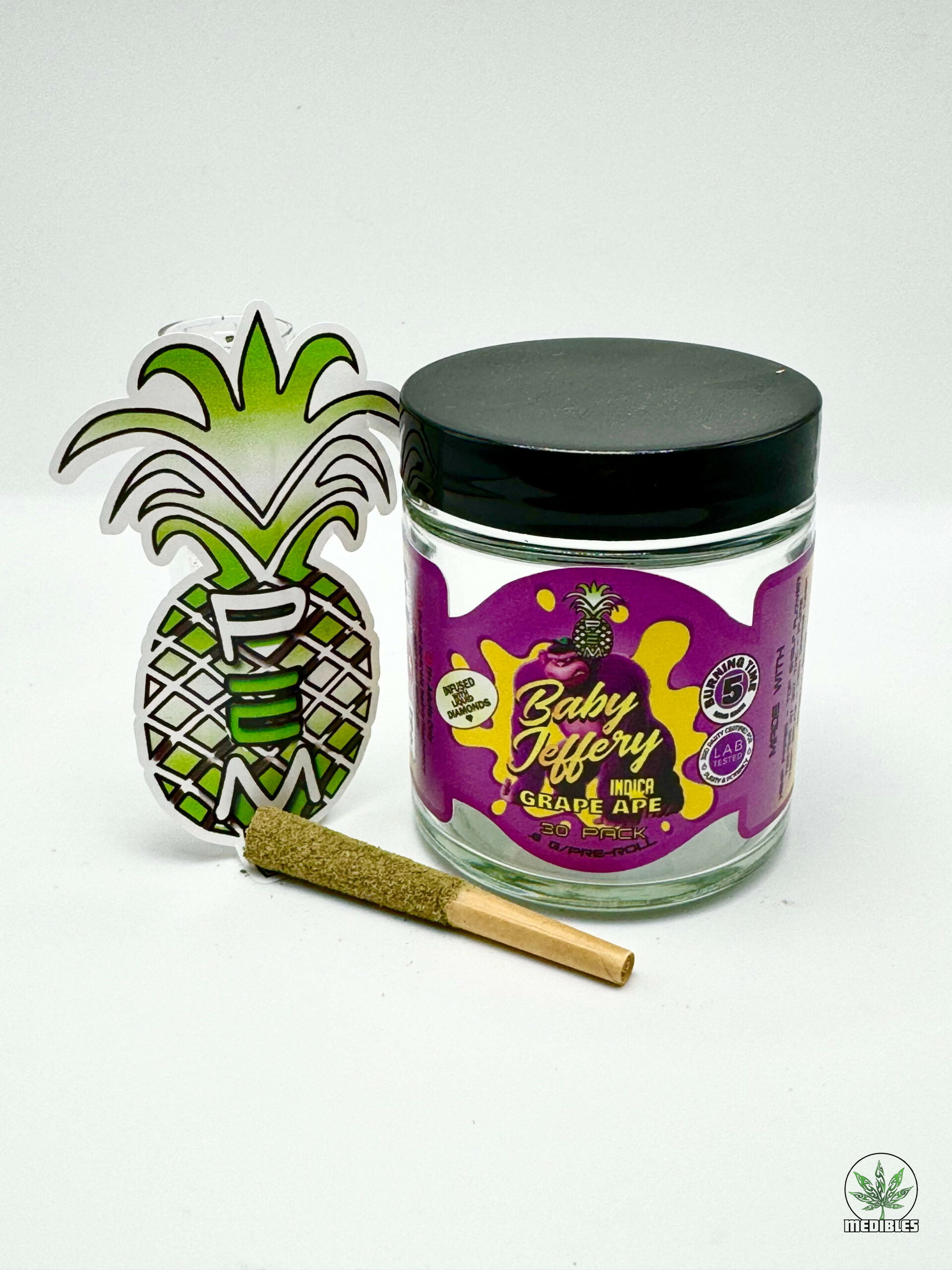 Pineapple Express Meds (PEM) Baby Jeffery Pre-Roll 30 Pack gallery