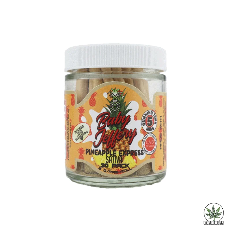 Pineapple Express Meds (PEM) Baby Jeffery Pre-Roll 30 Pack gallery