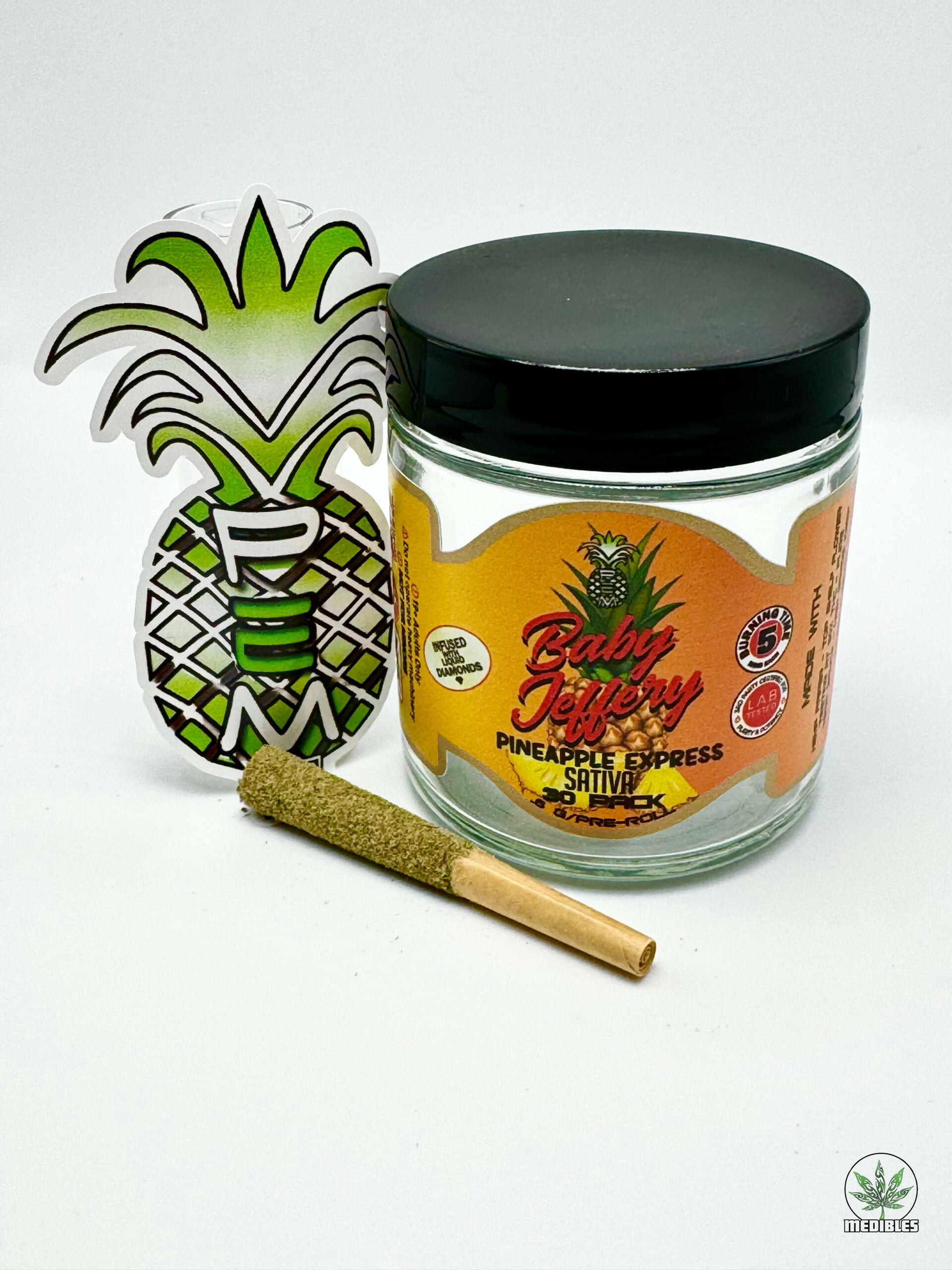Pineapple Express Meds (PEM) Baby Jeffery Pre-Roll 30 Pack gallery