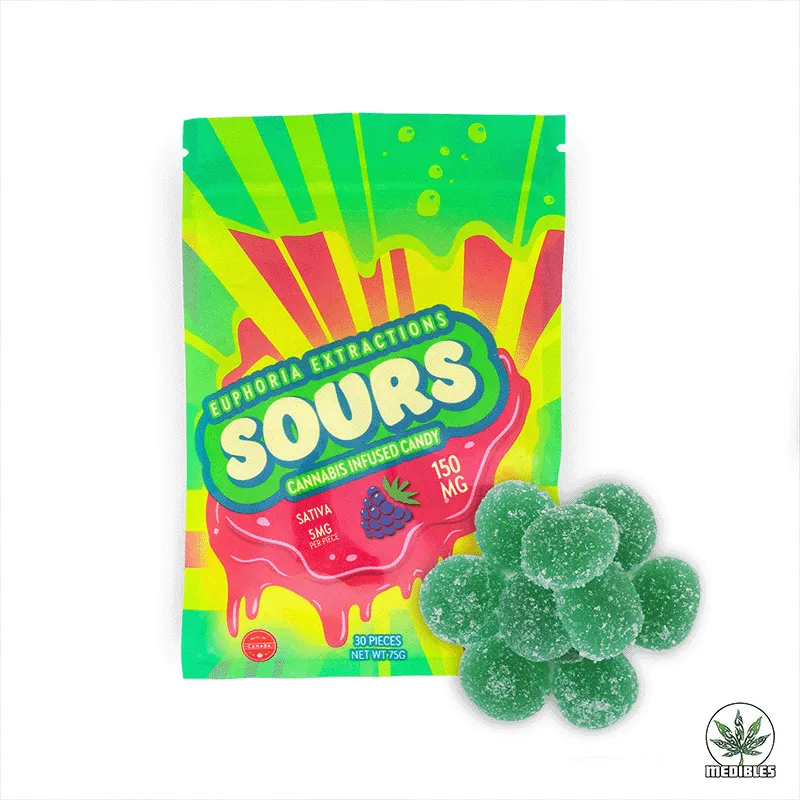 Euphoria Extractions Sours Cannabis Infused Gummies gallery