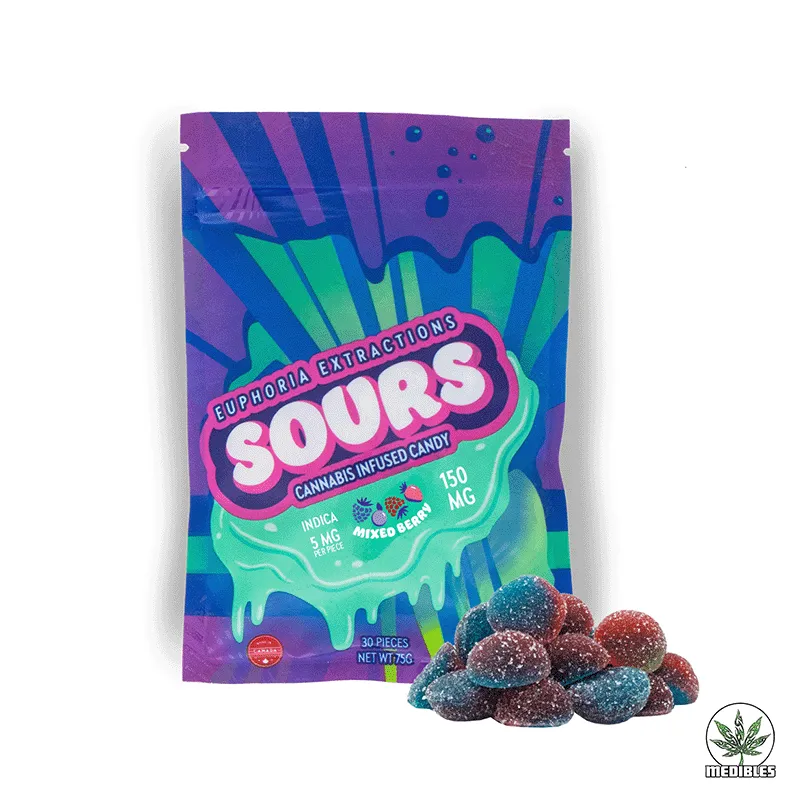 Euphoria Extractions Sours Cannabis Infused Gummies gallery