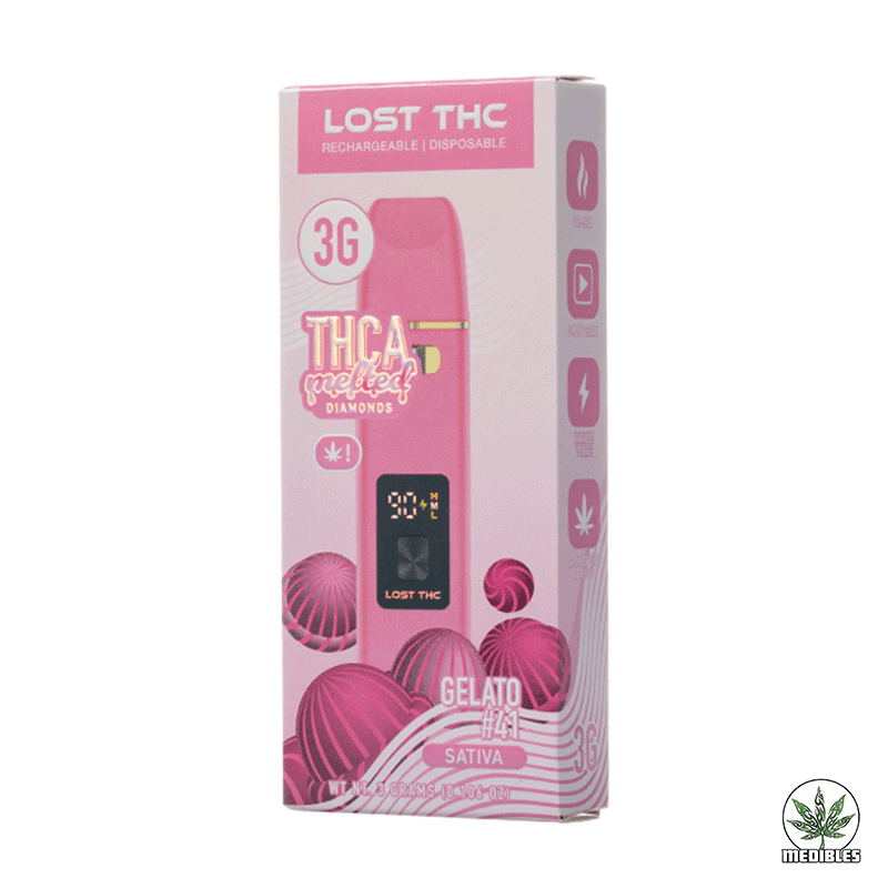 Lost THC THC-A Melted Diamond Vape 3G gallery