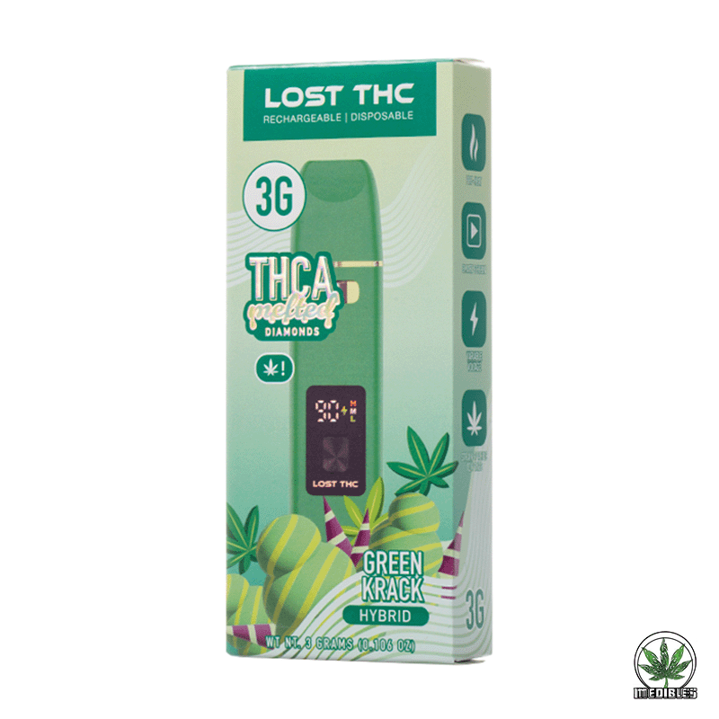 Lost THC THC-A Melted Diamond Vape 3G gallery