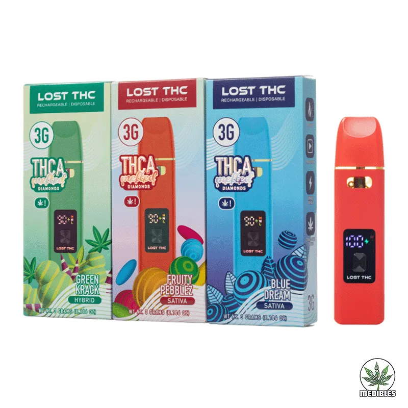 Lost THC THC-A Melted Diamond Vape 3G gallery