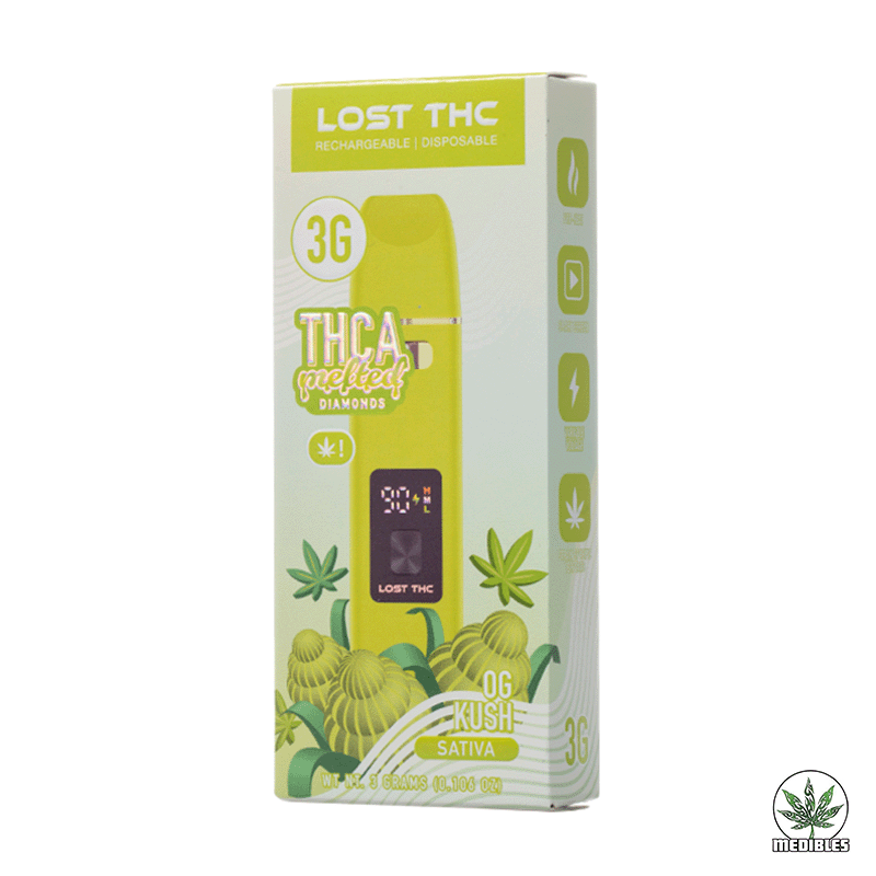 Lost THC THC-A Melted Diamond Vape 3G gallery