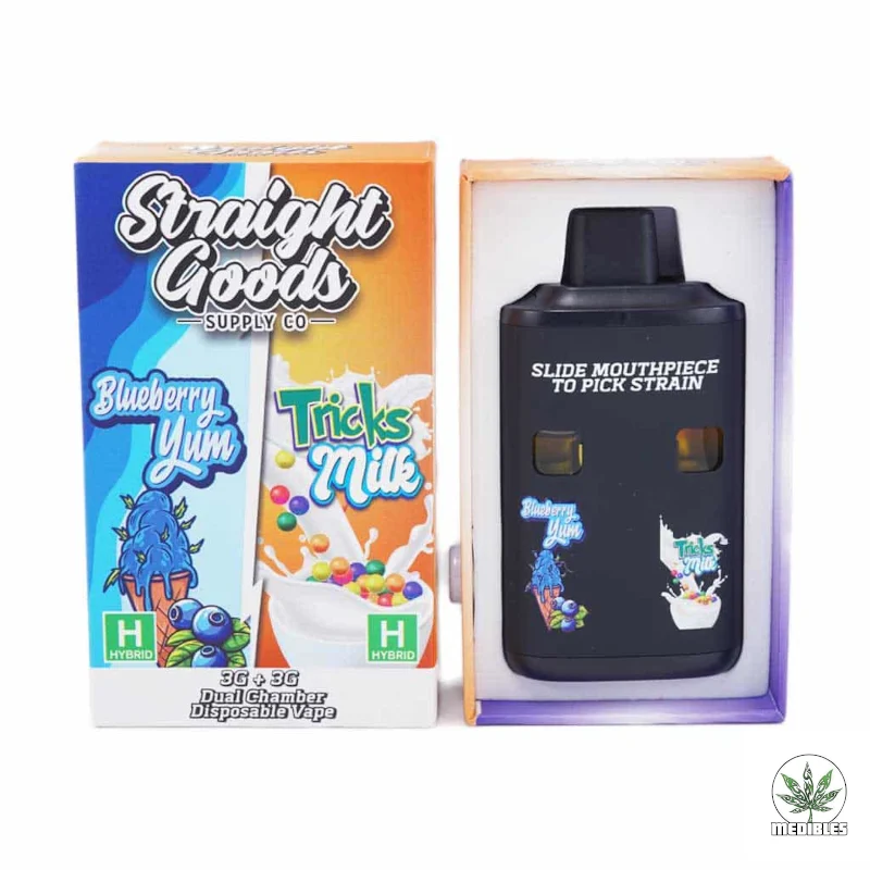 STRAIGHT GOODS Dual Chamber 6G Disposable THC Vape gallery