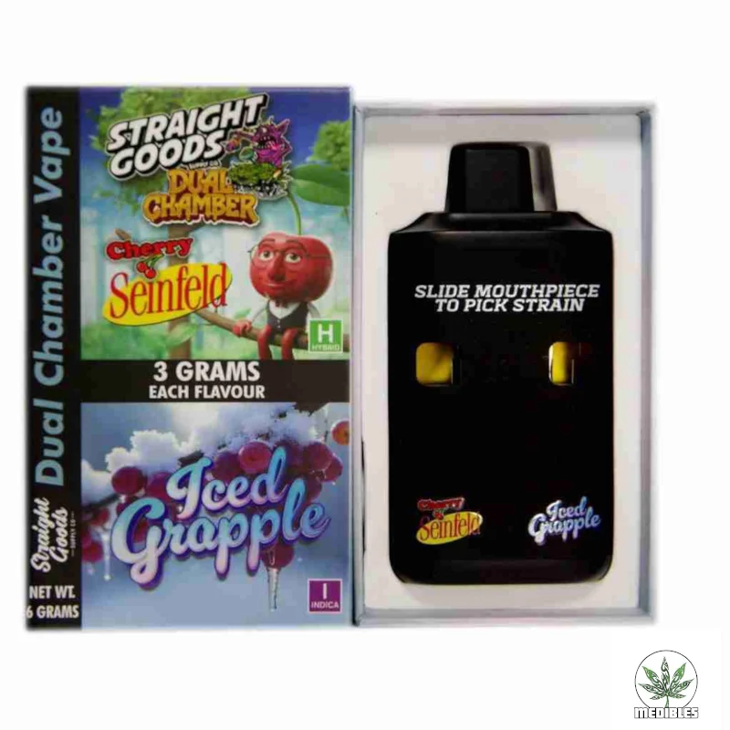 STRAIGHT GOODS Dual Chamber 6G Disposable THC Vape gallery
