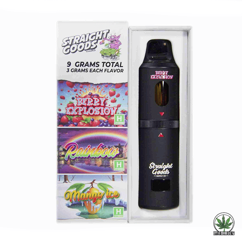 STRAIGHT GOODS Triple Chamber 9G Disposable THC Vape gallery