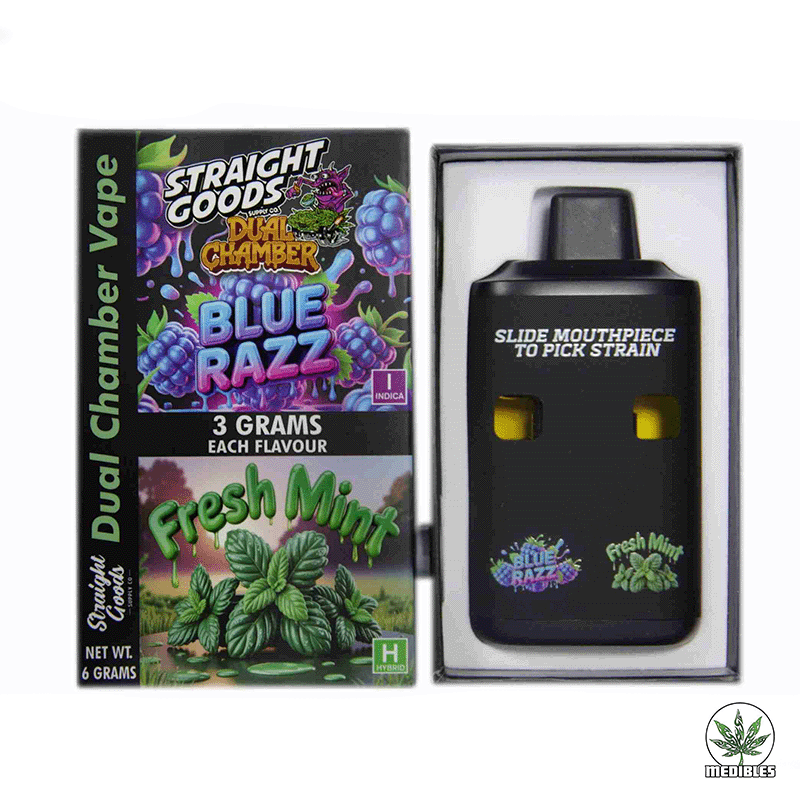 STRAIGHT GOODS Dual Chamber 6G Disposable THC Vape gallery