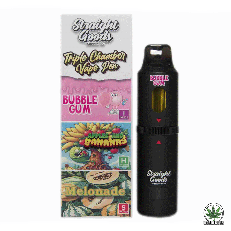 STRAIGHT GOODS Triple Chamber 9G Disposable THC Vape gallery