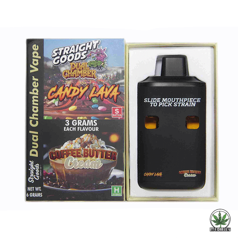 STRAIGHT GOODS Dual Chamber 6G Disposable THC Vape gallery