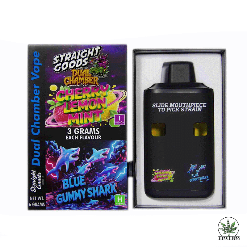 STRAIGHT GOODS Dual Chamber 6G Disposable THC Vape gallery