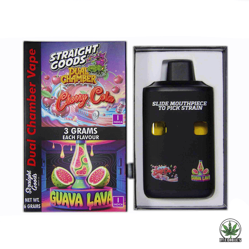STRAIGHT GOODS Dual Chamber 6G Disposable THC Vape gallery