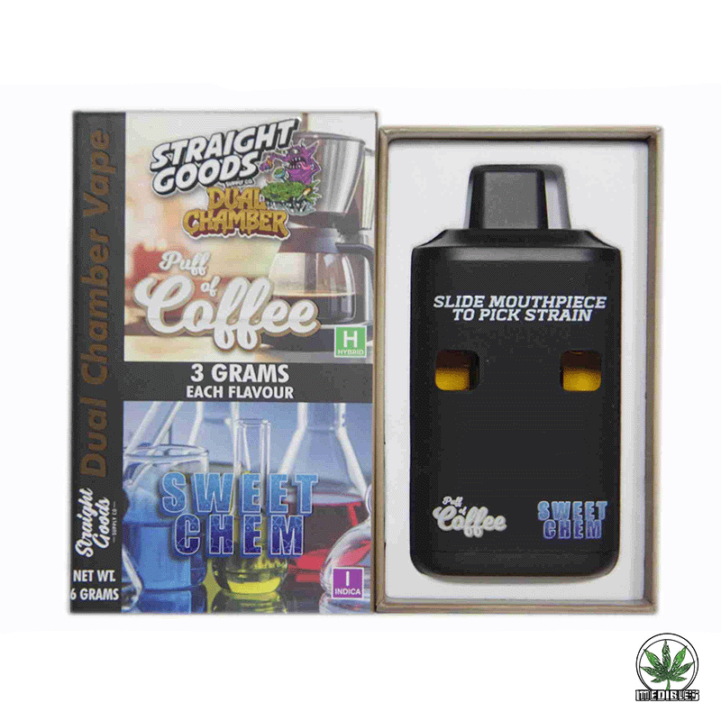 STRAIGHT GOODS Dual Chamber 6G Disposable THC Vape gallery