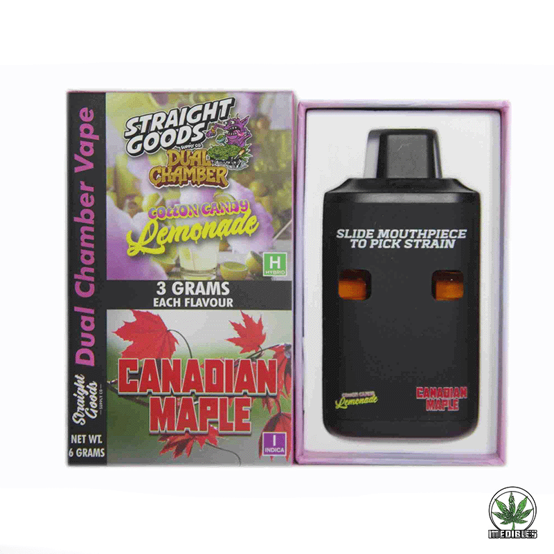 STRAIGHT GOODS Dual Chamber 6G Disposable THC Vape gallery