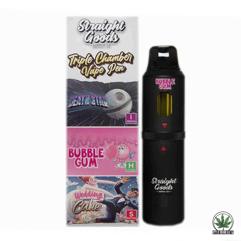 STRAIGHT GOODS Triple Chamber 9G Disposable THC Vape gallery
