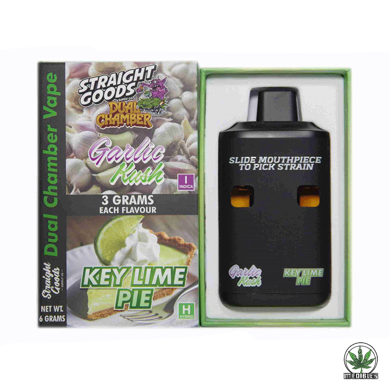STRAIGHT GOODS Dual Chamber 6G Disposable THC Vape gallery
