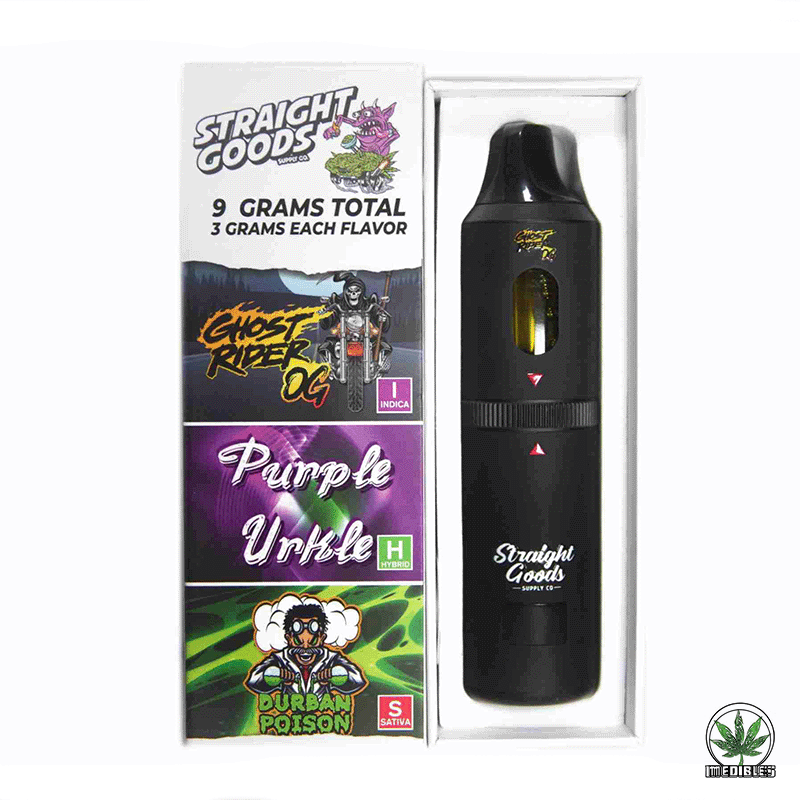 STRAIGHT GOODS Triple Chamber 9G Disposable THC Vape gallery