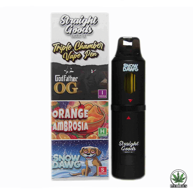 STRAIGHT GOODS Triple Chamber 9G Disposable THC Vape gallery