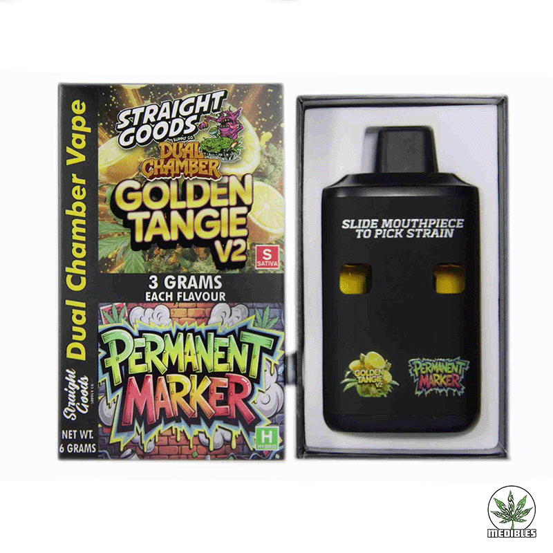 STRAIGHT GOODS Dual Chamber 6G Disposable THC Vape gallery