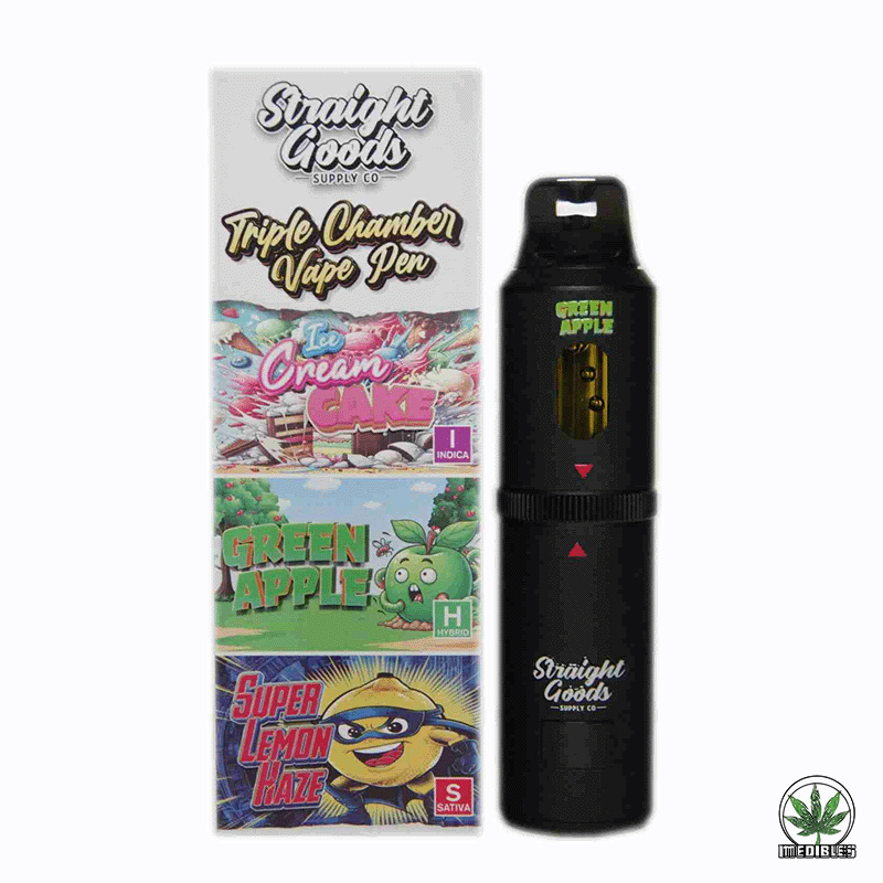 STRAIGHT GOODS Triple Chamber 9G Disposable THC Vape gallery