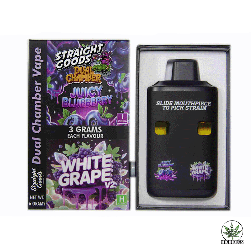 STRAIGHT GOODS Dual Chamber 6G Disposable THC Vape gallery