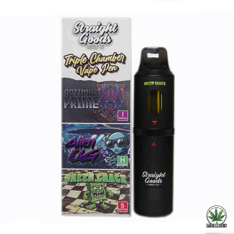 STRAIGHT GOODS Triple Chamber 9G Disposable THC Vape gallery