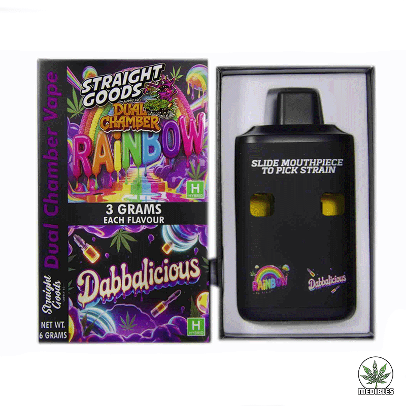 STRAIGHT GOODS Dual Chamber 6G Disposable THC Vape gallery