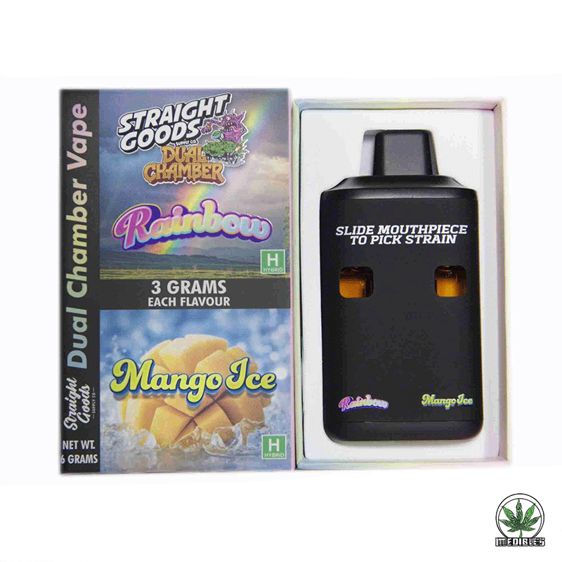 STRAIGHT GOODS Dual Chamber 6G Disposable THC Vape gallery