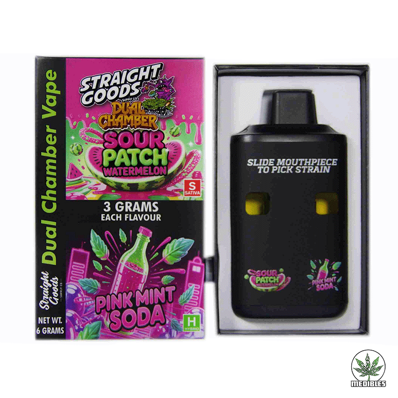 STRAIGHT GOODS Dual Chamber 6G Disposable THC Vape gallery