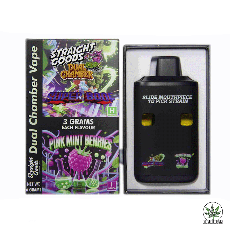 STRAIGHT GOODS Dual Chamber 6G Disposable THC Vape gallery