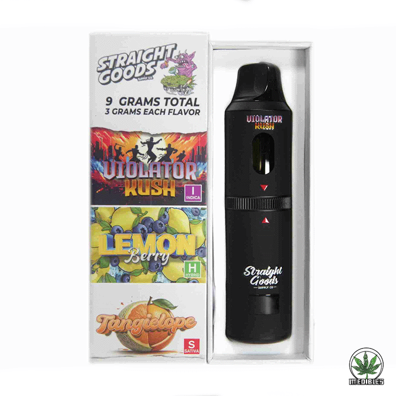 STRAIGHT GOODS Triple Chamber 9G Disposable THC Vape gallery