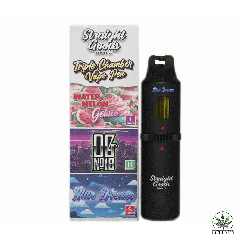 STRAIGHT GOODS Triple Chamber 9G Disposable THC Vape gallery