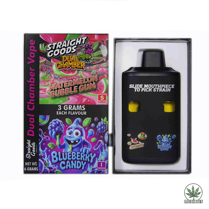 STRAIGHT GOODS Dual Chamber 6G Disposable THC Vape gallery