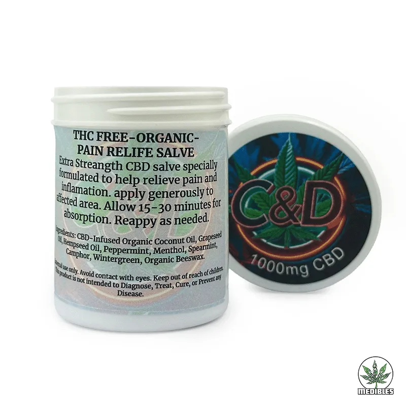 C&D THC Free CBD Salve 1000mg gallery